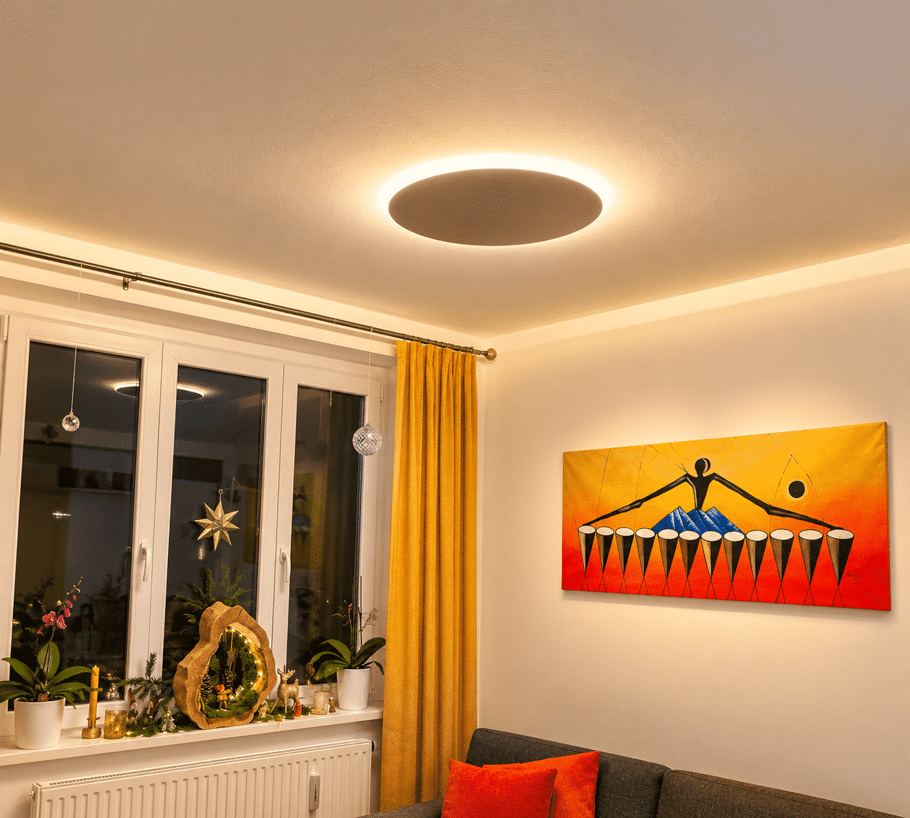 Indirekte Beleuchtung, Deckenleuchte, Dimmbare Deckenleuchte, LED Beleuchtung Decke, Wohnzimmerleuchte, Schlafzimmerleuchte, Büroleuchte, Indirekte Leuchte